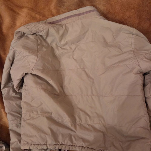 Bershka jacket, beige and light pink