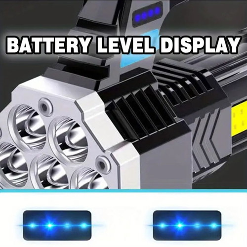 Rechargeable flashlight new with USB, 7 LED and side light