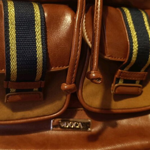 Doca backpack bag like new, blue and brown