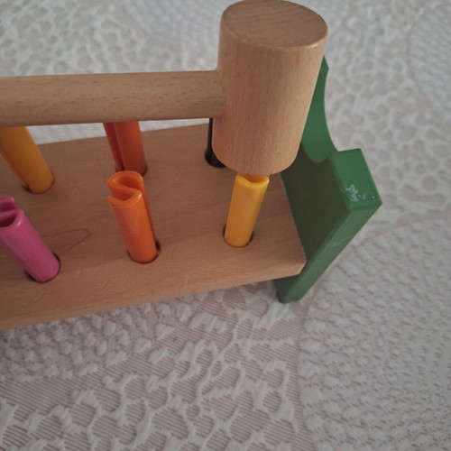 Ikea wooden toy with hammer like new