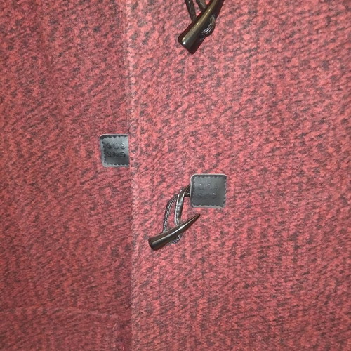 Girls' coat 13-14 years like new, red and black