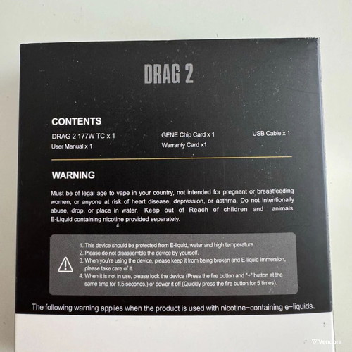 Voopoo Drag 2 177W TC Box Mod like new