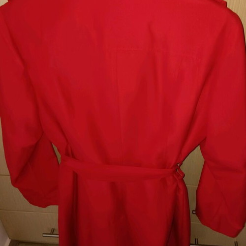 Marks and Spencer trench coat like new, red with belt
