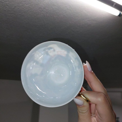 Moriage Japanese cups used, set of 6 with plates