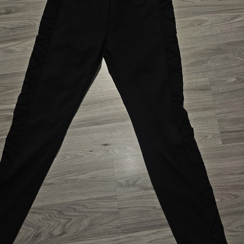 Women's leggings, unique, with transparency on the side M