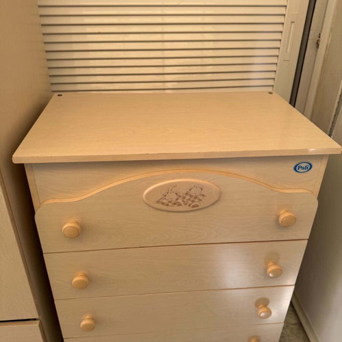 Pali children's bedroom set used, natural wood