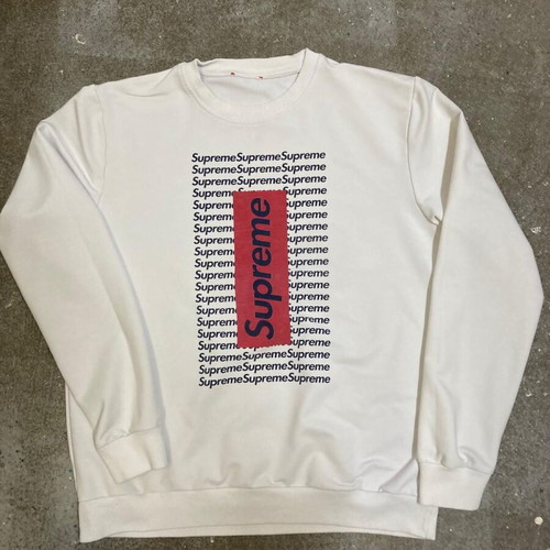Supreme sweater M white with box logo print