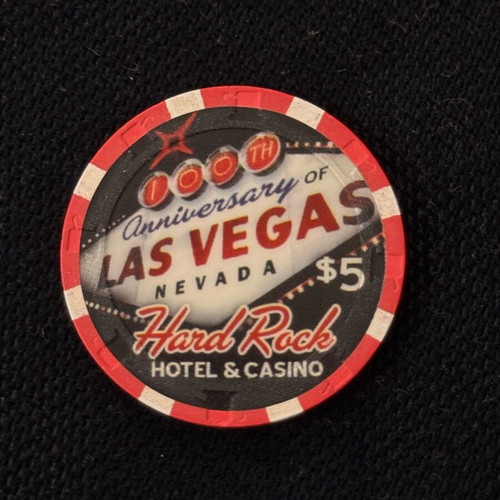 Hard Rock Hotel Casino Las Vegas 100 Years Anniversary Chip like new
