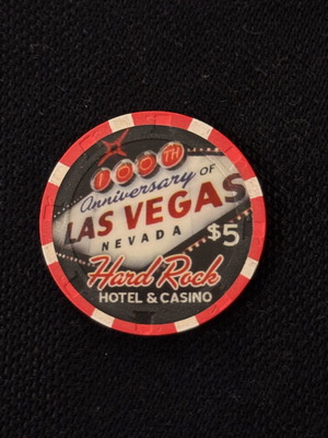 Hard Rock Hotel Casino Las Vegas 100 Years Anniversary Chip like new