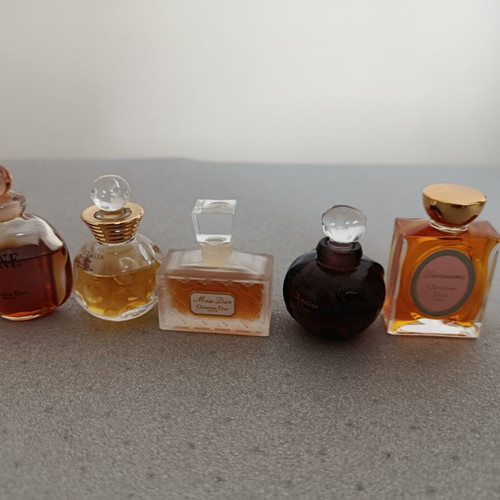 Dior vintage mini perfume set 5x5ml used, Eau de Parfum