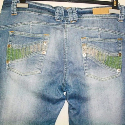 Crop jeans women's denim bermuda shorts used, sizes XL-XXXL