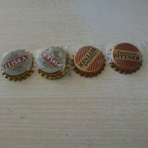 Beer bottle caps from Czech breweries new, on offer