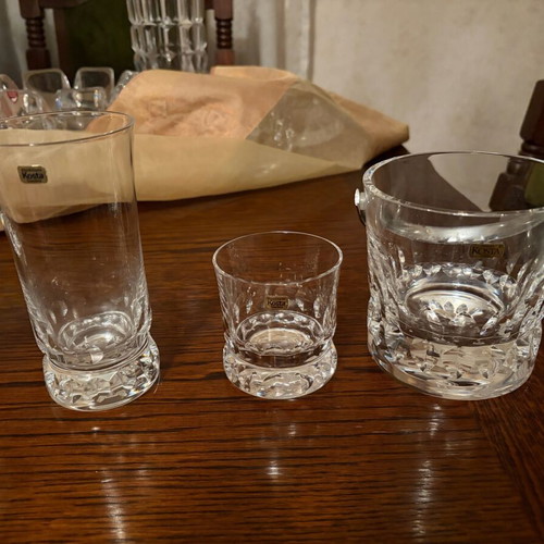 Kosta Boda crystal glass set 28 pieces new