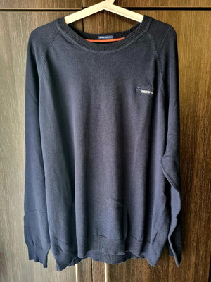 Superdry pullover 3XL blue cotton like new
