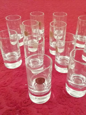 Liqueur glasses new, pack of 12, German crystal