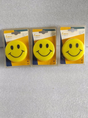Night lights smiley face pack of 3 230 volt 0.5 watt new