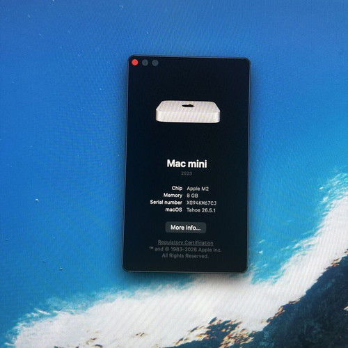 Mac mini M2 8GB 256GB SSD like new