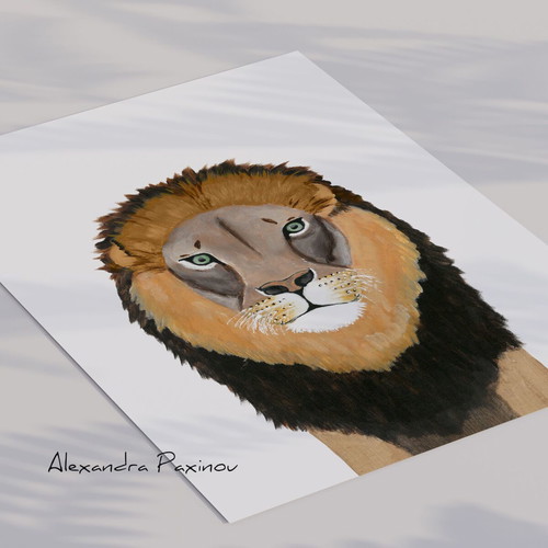 Set of three prints Tiger, Leopard, Lion new