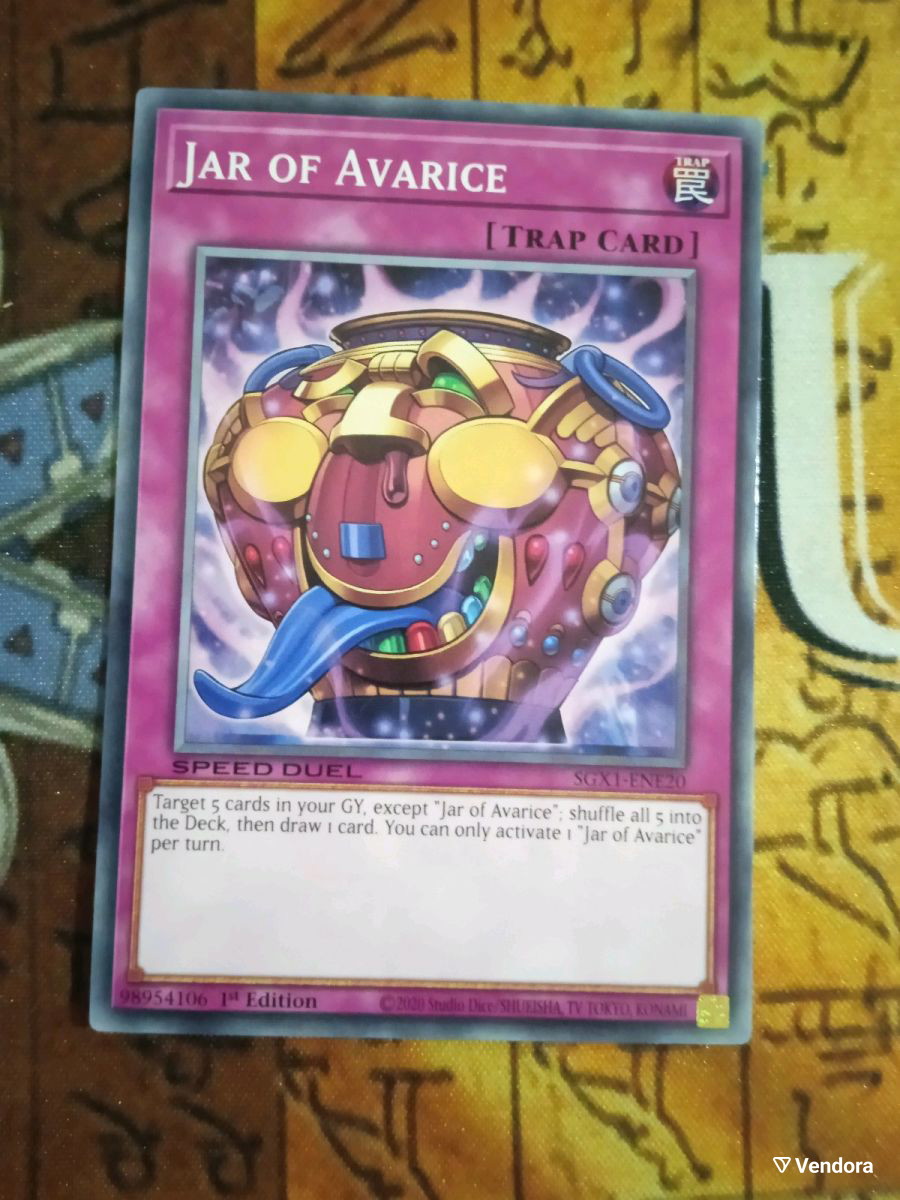 Jar of Avarice Trap Card like new from - 0,25 - Vendora.cy Jar of Avarice Trap Card like new from - 0,25 - Vendora.cy