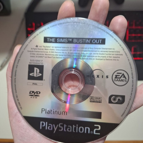 The Sims Bustin' Out Platinum PlayStation 2 game used