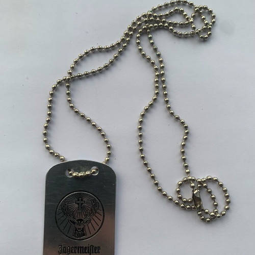Jägermeister military dog tag pendant like new