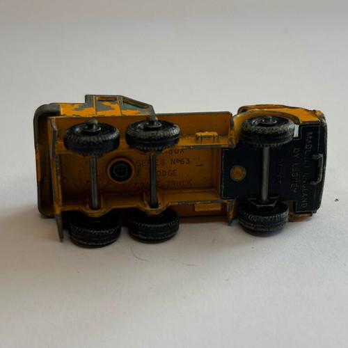 Matchbox Series Lesney No 63 Dodge Crane Truck used