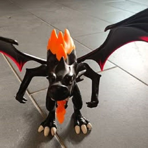 Playmobil Dragon used with light-up flames