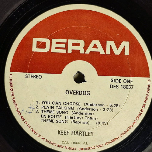 Keef Hartley Band Overdog vinyl used, jazz