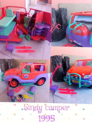 Sindy Adventure 4x4 Camper 1995 Hasbro used with Jet Ski and accessories