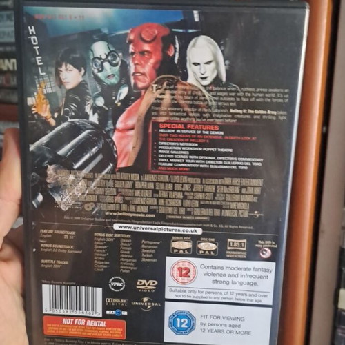 Hellboy II The Golden Army DVD like new with Greek subtitles, 2 discs