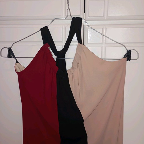 Maxi off-shoulder dress Le Vertige new, red, beige and black