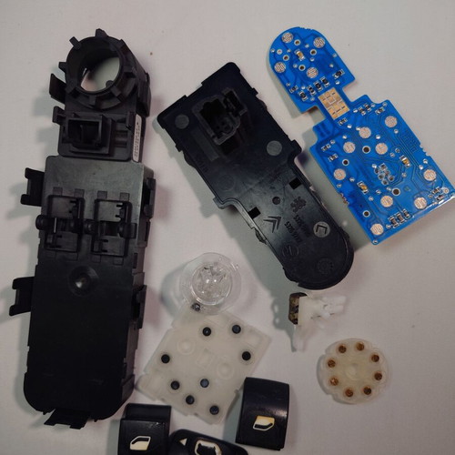 Electric window and mirror switches for Peugeot/Citroen used, genuine complete set