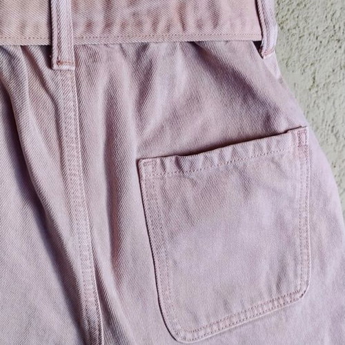 Zara dusty pink denim shorts used, size 34