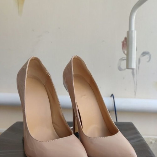 Women's high heel pumps size 35, like new, beige