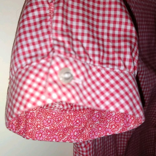 Belmonte women's shirt red checkered Medium new unworn