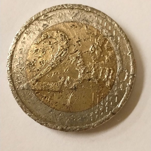 2 Euro Commemorative Coin Used With Production Defect From Germany 2022