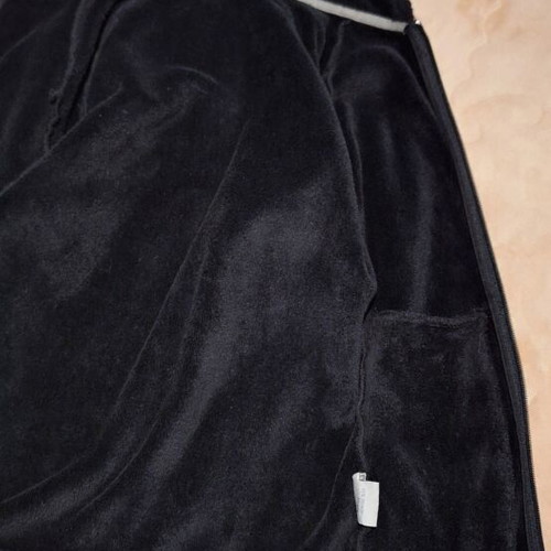 Black Hooded Fleece Thermal Zip-Up Jacket size S like new