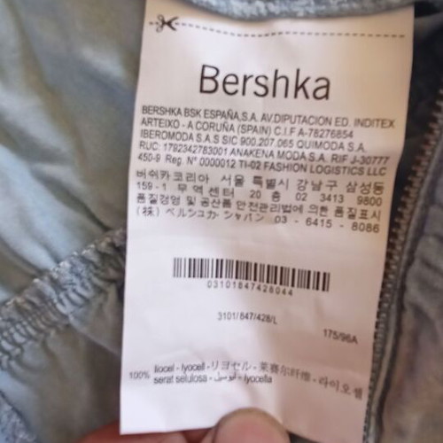 Bershka jumpsuit size L new turquoise with tags