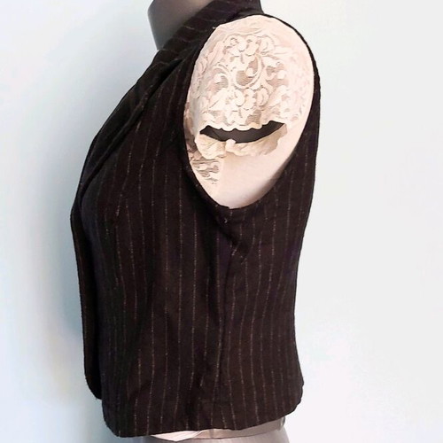 Elegant wool vest Miss Etam like new, black and white