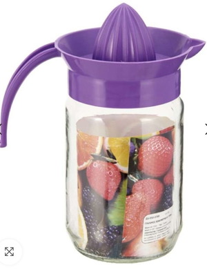 Glass lemon squeezer with handle 720ml new