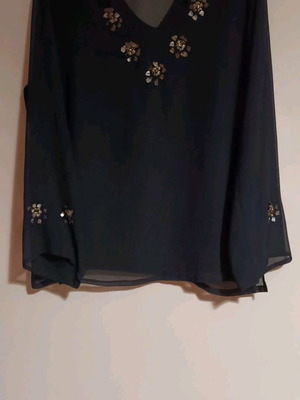 Eleven Paris evening blouse used, black, size XL