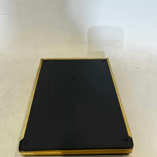 Metal photo frame in gold tone 19x14, used