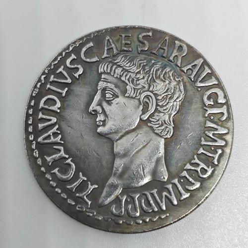 Collectible coin replica Roman Sestertius of Claudius like new