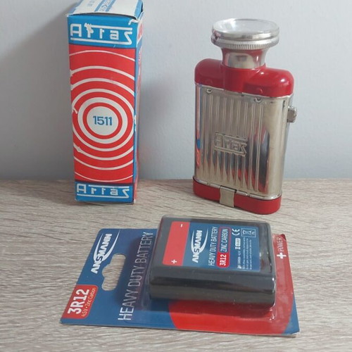 Artas vintage flashlight new, 1970s