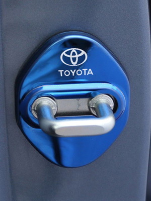 Καλύμματα κλειδαριάς πόρτας αυτοκινήτου Toyota 4 τεμ μπλε καινούργια