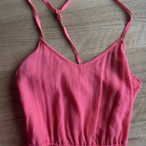 Long coral dress Pull & Bear size small like new