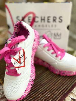 Skechers sneakers new, size 36, white and pink