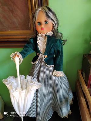 Antique plastic doll 45 cm used in excellent condition