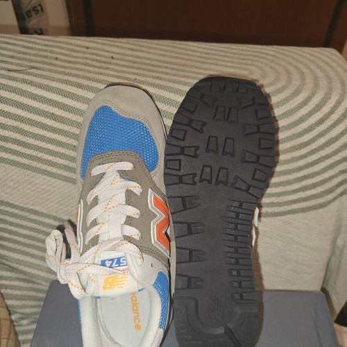 New Balance 574 sneakers new, multicolor green with blue and orange