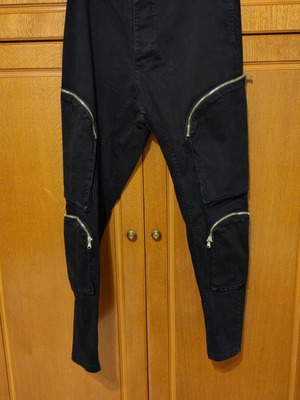 La Haine black pants large slim fit elastic like new